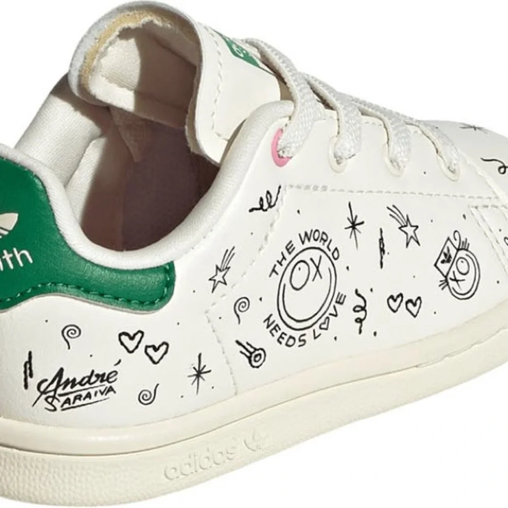 ✨LIMITED Edition ✨” André Saraiva “Kids' Stan Smith Sneaker size 7 (toddler) - Picture 5 of 14